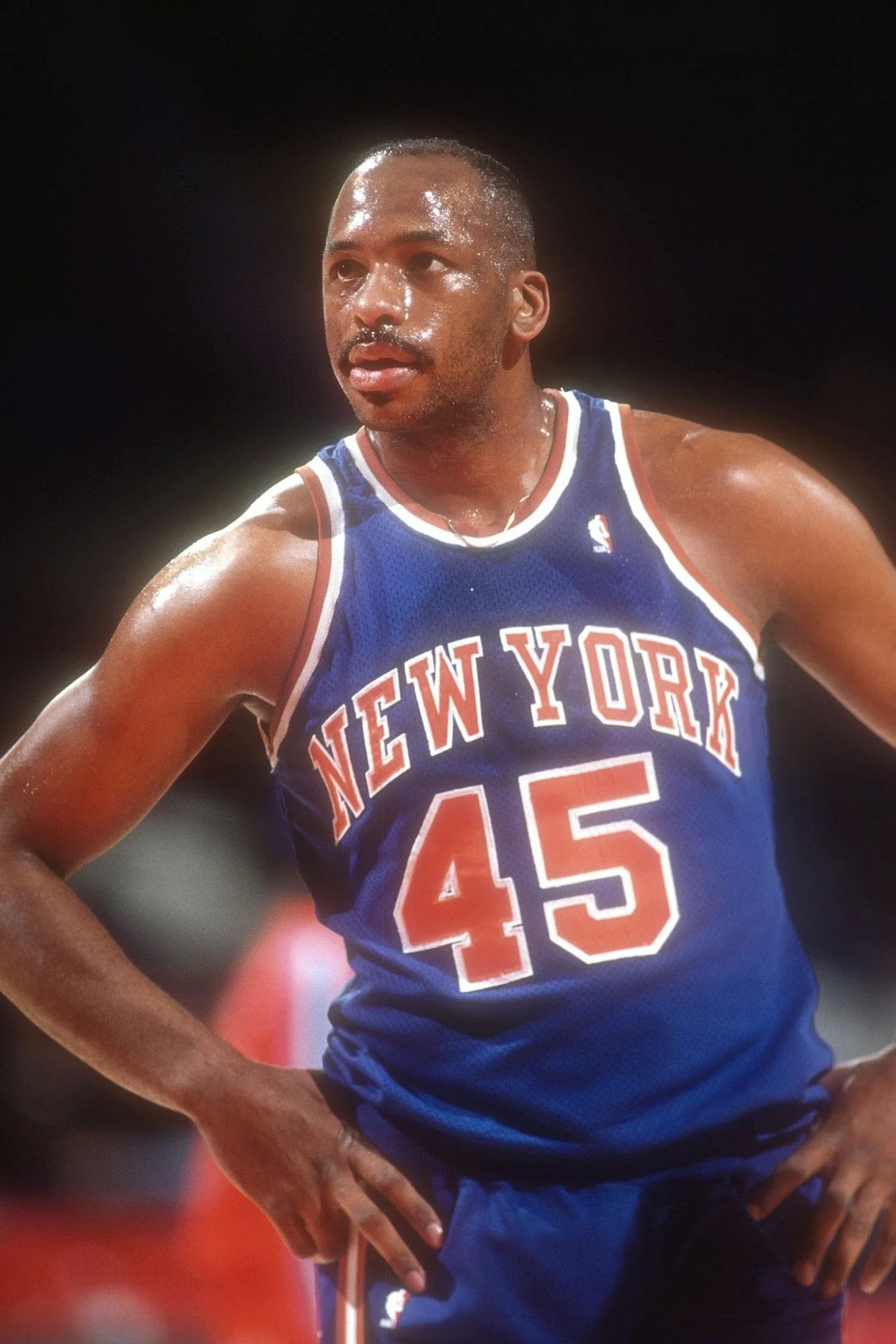 Eddie Lee Wilkins playing for the New York Knicks