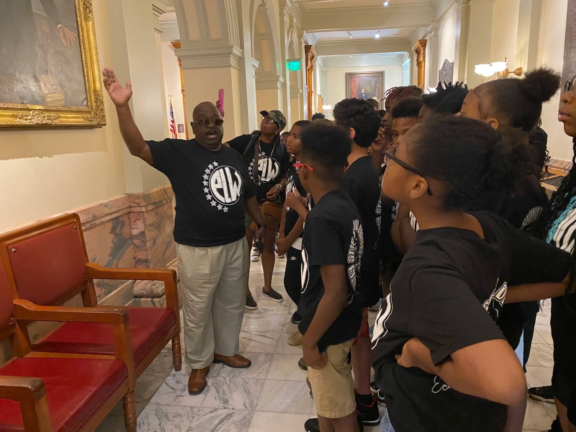 ELW youth on field trip